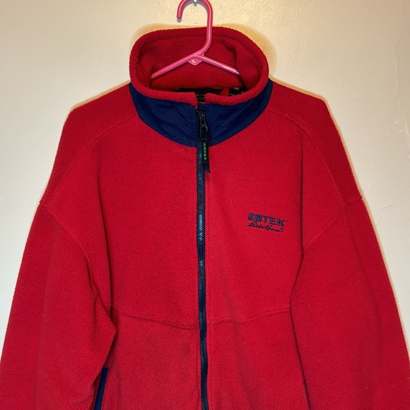 Vintage Eddie Bauer EBTEK Full Zip Fleece Jacket Mens Size Large Made in USA - Picture 2 of 10
